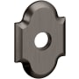 Baldwin Individual 3.95" Height Arch Passage Rosette Lifetime Graphite Nickel