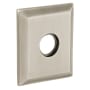 Baldwin Pair of 3.225" Height Square Privacy Rosettes Lifetime Satin Nickel