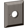 Baldwin Pair of 3.225" Height Square Privacy Rosettes Lifetime Graphite Nickel