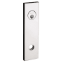 Baldwin Mid-Century Series 9-13/16 Inch Pair of Dummy Door Rosettes from the Estate Collection Lifetime Polished Nickel