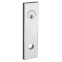 Baldwin Mid-Century Series 9.8 Inch Pair of Privacy Door Rosettes from the Estate Collection Polished Chrome