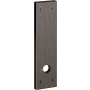 Baldwin Mid-Century Series 9.8 Inch Pair of Privacy Door Rosettes from the Estate Collection Lifetime Graphite Nickel