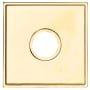 Baldwin Hollywood Hills Estate Square Rosette for Passage Functions - Pair Lifetime Polished Brass