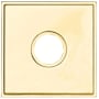 Baldwin Hollywood Hills Estate Square Rosette for Privacy Functions - Pair Lifetime Polished Brass
