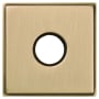 Baldwin Hollywood Hills Estate Square Rosette for Passage Functions - Pair Satin Brass and Brown