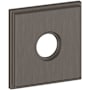 Baldwin Hollywood Hills Estate Square Rosette for Passage Functions - Pair Lifetime Graphite Nickel