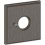 Baldwin Hollywood Hills Estate Square Rosette for Privacy Functions - Pair Lifetime Graphite Nickel