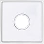 Baldwin Hollywood Hills Estate Square Rosette for Privacy Functions - Pair Polished Chrome