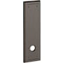 Baldwin Hollywood Hills Estate Rectangular Rosette for Privacy Functions - Pair Lifetime Graphite Nickel