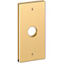 Baldwin R052 Rectangular Dummy Rosette Only from the Estate Collection - Single Non-Lacquered Brass