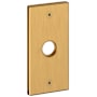 Baldwin R052 Rectangular Passage Rosette Only from the Estate Collection - Pair Lifetime Satin Brass
