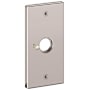 Baldwin R052 Rectangular Privacy Rosette Only from the Estate Collection - Single Lifetime Polished Nickel