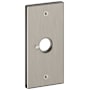 Baldwin R052 Rectangular Privacy Rosette Only from the Estate Collection - Single Lifetime Satin Nickel