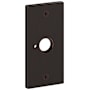 Baldwin R052 Rectangular Privacy Rosette Only from the Estate Collection - Pair Venetian Bronze