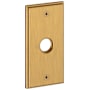 Baldwin R053 Rectangular Dummy Rosette Only from the Estate Collection - Single Lifetime Satin Brass