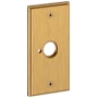 Baldwin R053 Rectangular Privacy Rosette Only from the Estate Collection - Pair Lifetime Satin Brass