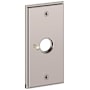 Baldwin R053 Rectangular Privacy Rosette Only from the Estate Collection - Single Lifetime Polished Nickel