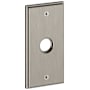 Baldwin R053 Rectangular Passage Rosette Only from the Estate Collection - Pair Lifetime Satin Nickel