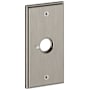 Baldwin R053 Rectangular Privacy Rosette Only from the Estate Collection - Pair Lifetime Satin Nickel