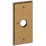 Baldwin R053 Rectangular Privacy Rosette Only from the Estate Collection - Single Satin Brass and Brown