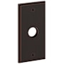 Baldwin R053 Rectangular Passage Rosette Only from the Estate Collection - Pair Venetian Bronze
