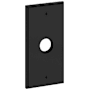 Baldwin R053 Rectangular Dummy Rosette Only from the Estate Collection - Single Satin Black