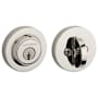 Baldwin Contemporary Round SmartKey Single Cylinder Keyed Entry Deadbolt Lifetime Polished Nickel