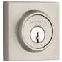 Baldwin Contemporary Square SmartKey Single Cylinder Keyed Entry Deadbolt Satin Nickel