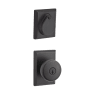 Baldwin Rustic Single Cylinder Keyed Entry Door Knob Set and Deadbolt Combo from the Reserve Collection Dark Bronze