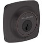 Baldwin Soft Square Solid Brass Single Cylinder Keyed Entry Deadbolt from the Reserve Collection Venetian Bronze
