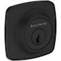 Baldwin Soft Square Solid Brass Single Cylinder Keyed Entry Deadbolt from the Reserve Collection Satin Black