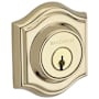 Baldwin Traditional Arch SmartKey Single Cylinder Keyed Entry Deadbolt Polished Brass