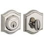 Baldwin Traditional Arch SmartKey Single Cylinder Keyed Entry Deadbolt Lifetime Polished Nickel