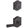 Baldwin Federal Single Cylinder Keyed Entry Door Lever Set and Deadbolt Combo from the Reserve Collection Venetian Bronze