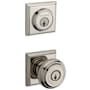 Baldwin Traditional Single Cylinder Keyed Entry Door Knob Set and Deadbolt Combo from the Reserve Collection Polished Nickel