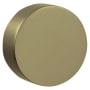 Baldwin Pair of Estate Knobs without Rosettes Satin Brass and Black