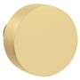 Baldwin Pair of Estate Knobs without Rosettes Satin Brass and Brown