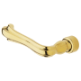 Baldwin Single Left Hand Estate Lever Minus Rosettes Non-Lacquered Brass