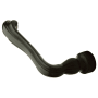 Baldwin Single Left Hand Estate Lever Minus Rosettes Satin Black
