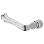 Baldwin Single Left Hand Estate Lever Minus Rosettes Polished Chrome