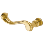 Baldwin Single Left Hand Estate Lever Minus Rosettes Lifetime Polished Brass