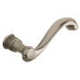 Baldwin Pair of Estate Rope Levers without Rosettes Lifetime Satin Nickel
