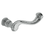 Baldwin Pair of Estate Rope Levers without Rosettes Polished Chrome