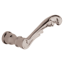 Baldwin Pair of Estate Levers without Rosettes Lifetime Polished Nickel