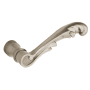 Baldwin Pair of Estate Levers without Rosettes Lifetime Satin Nickel