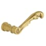 Baldwin Pair of Estate Levers without Rosettes Satin Brass and Brown