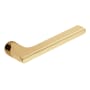 Baldwin Pair of Estate Levers without Rosettes Lifetime Polished Brass