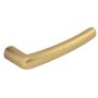Baldwin Single Right Hand Estate Lever Minus Rosettes Satin Brass and Brown