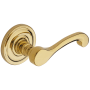 Baldwin Individual Classic Estate Lever without Rosettes Lifetime Polished Brass