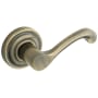 Baldwin Individual Classic Estate Lever without Rosettes Satin Brass and Black